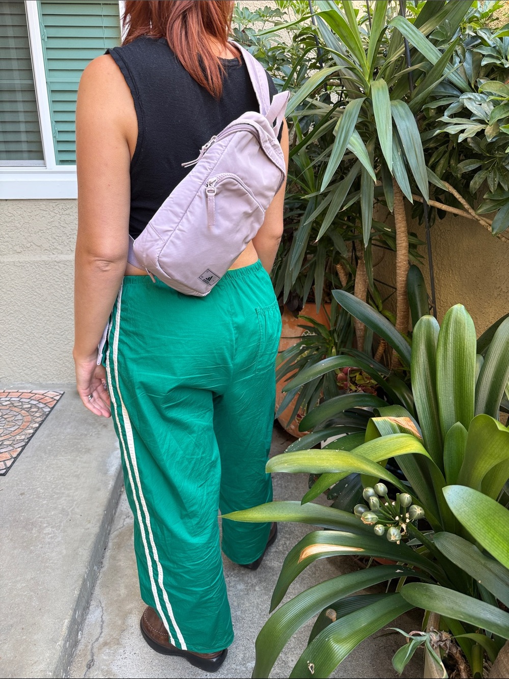 adidas Crossbody Sling Bag in Dusty Mauve